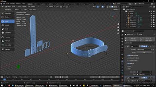 blender tutorial  Procedural belt without addons