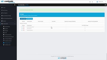 Contendo TMS Tutorials: Part 03 - Creating Groups and Sub-Groups