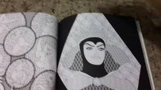 DISNEY VILLAIN ADULT COLORING BOOK LOOK THROUGH