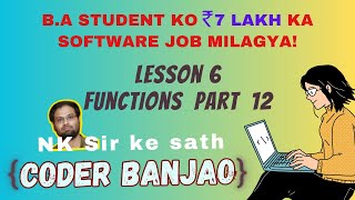 Learn JavaScript In Hindi | For Beginners | Functions | Part - 12 | Coder Banjao !