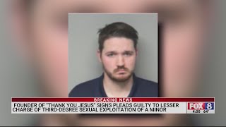 Man known for ‘Thank You Jesus’ signs pleads guilty to third-degree sexual exploitation