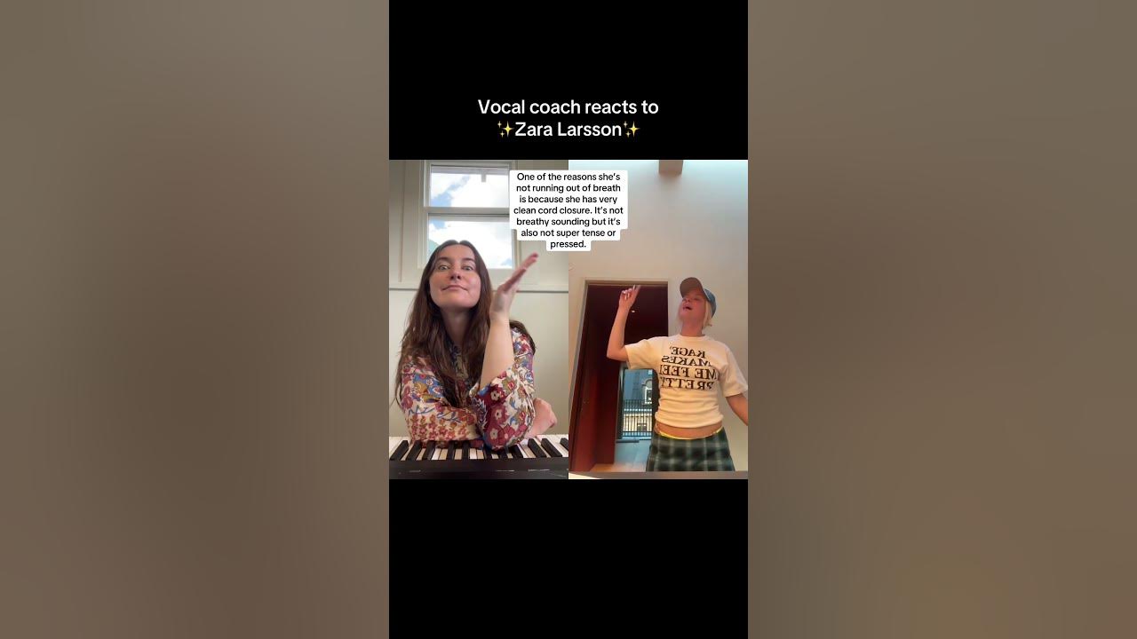 #vocalcoach reacts to #zaralarsson singing #midnightsun #singinglessons #belting #singingtips