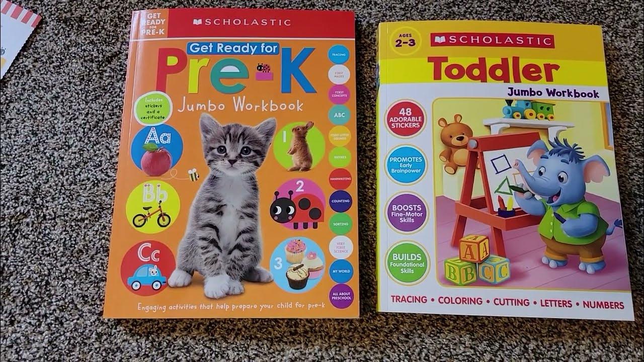 Scholastic Jumbo Toddler and PreK Books Review YouTube