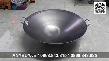 Chảo bếp từ công nghiệp mặt lõm đường kính 55cm