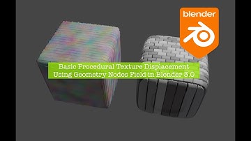 LIVENODING Geometry Nodes Field and Procedural Texture Displacement