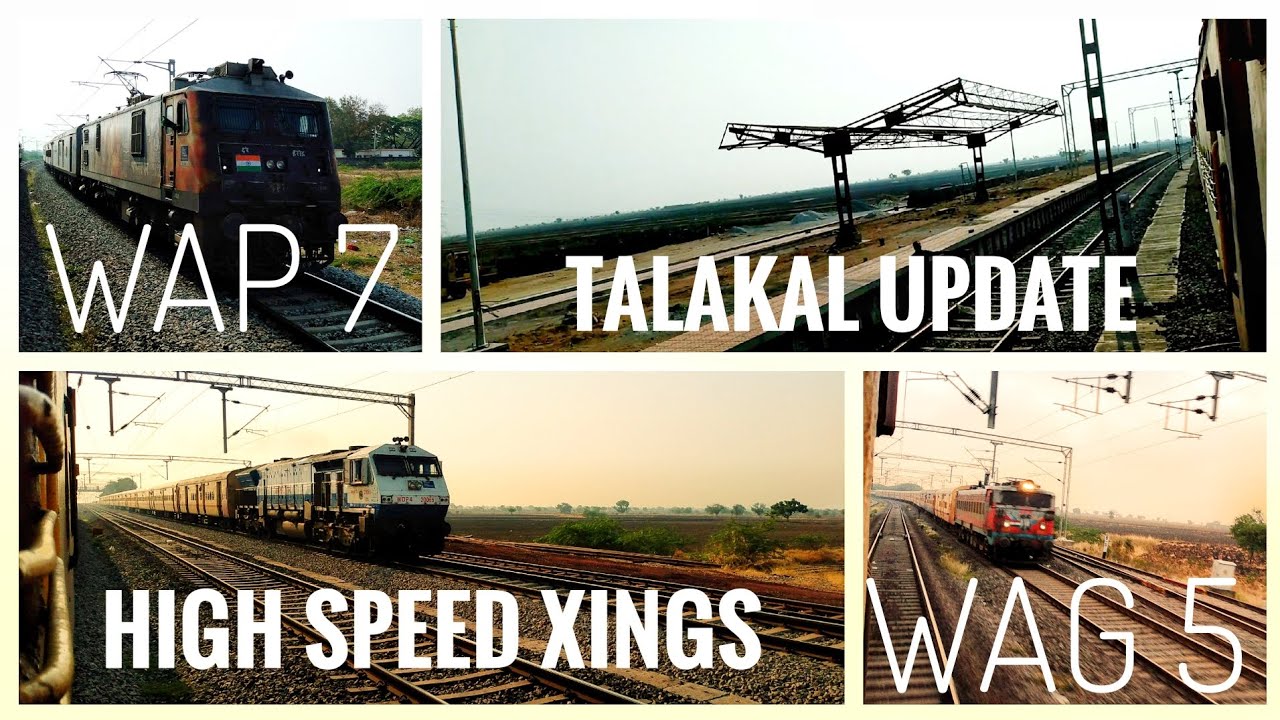 TALAKAL TO WADI LINE UPDATE | HIGH SPEED XINGS | TIRUPATI EXPRESS | RF SWR