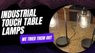 Industrial Touch Table Lamps for Bedrooms Set of 2 - We tried it out!