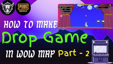 How To Make a Drop Game In Wow Mode | Part - 2 | Mini Games  | #visualprogramming | #pubgmwow 