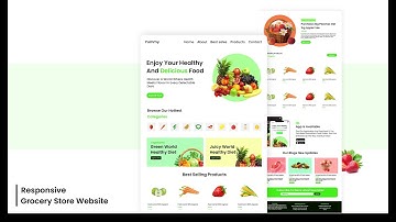 Responsive Fruits/ Vegetables Website Using HTML CSS And JavaScript | JS Ecommerce Website Design