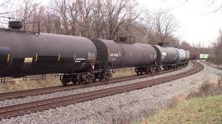 A GP40-2 Trails on CSX Q414 Mix Freight from Rocky Mount, NC to Cumberland MD at Shenandoah JCT WV