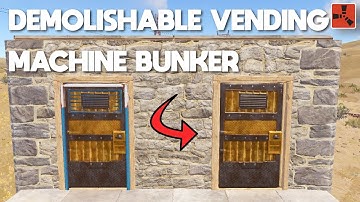 RUST - Vending Machine CCTV Bunker - 2024 New Rust Base Design
