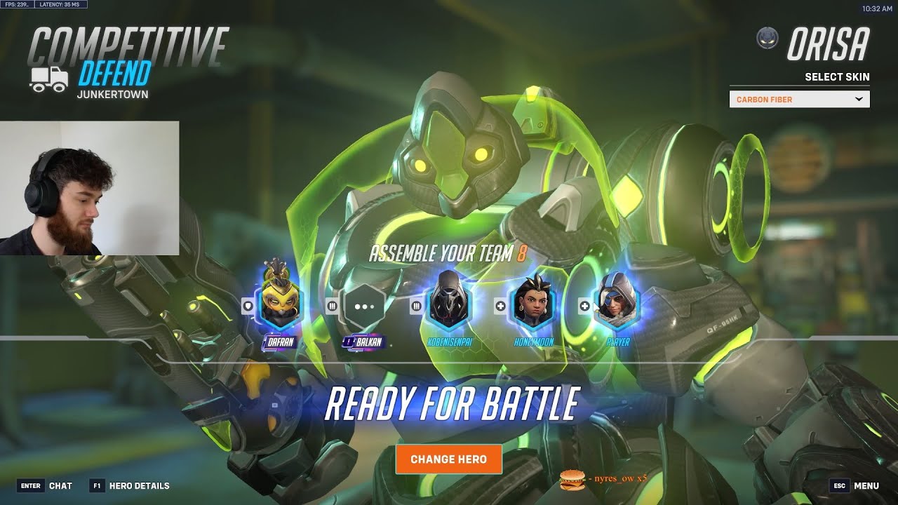 DAFRAN PRO ORISA OVERWATCH 2 GAMEPLAY SEASON 16 TOP 500