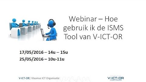 2016 05 25 - Webinar Informatieveiligheidstool voor informatieveiligheidsconsulenten