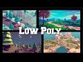 How to Use Color Palettes with Low Poly Models in Unity and Blender 2.8?