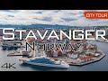 Stavanger norway  city tour  drone 4k