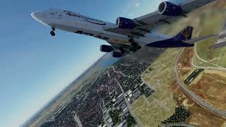 Boeing 747-800 Vertical Takeoff (1,000 ft)