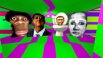 Skibidi Toilet, Obunga, Selene delgado and Aughhhh Nextbots Parallax in Garry