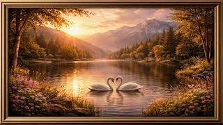 Love on Swan Lake - Tv Wallpaper Screen Art Pictures screenshot 2