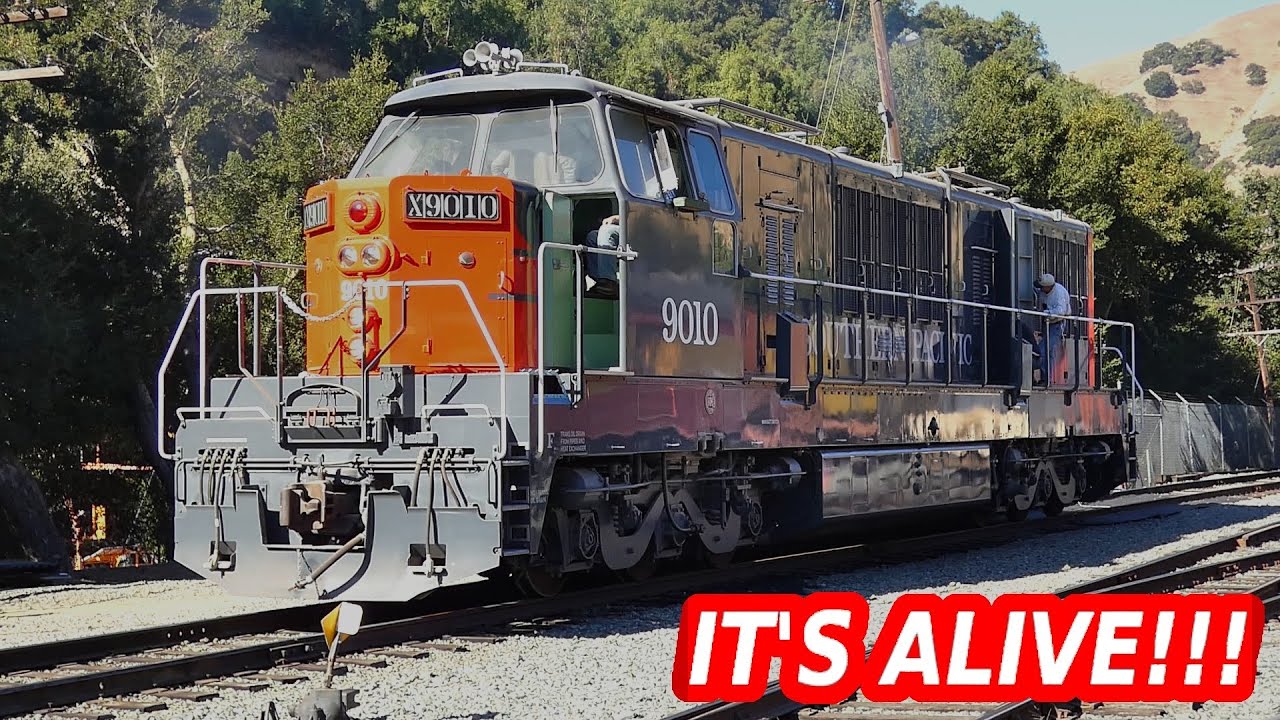 SP # 9010 running under her own power! [1000 SUBSCRIBER SPECIAL]