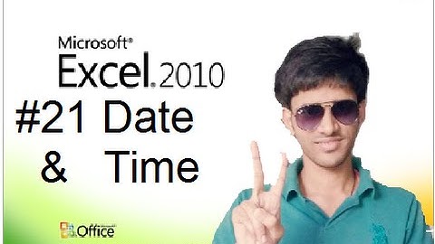 #21 How to Use Date & Time Formula in Excel (Hindi/Urdu) || Shubham Jangid