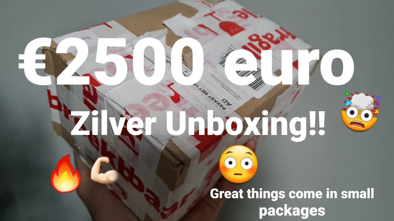 €2500 euro 100 troy oz zilver Unboxing!! Sprakeloos en verbijsterd🤯😬
