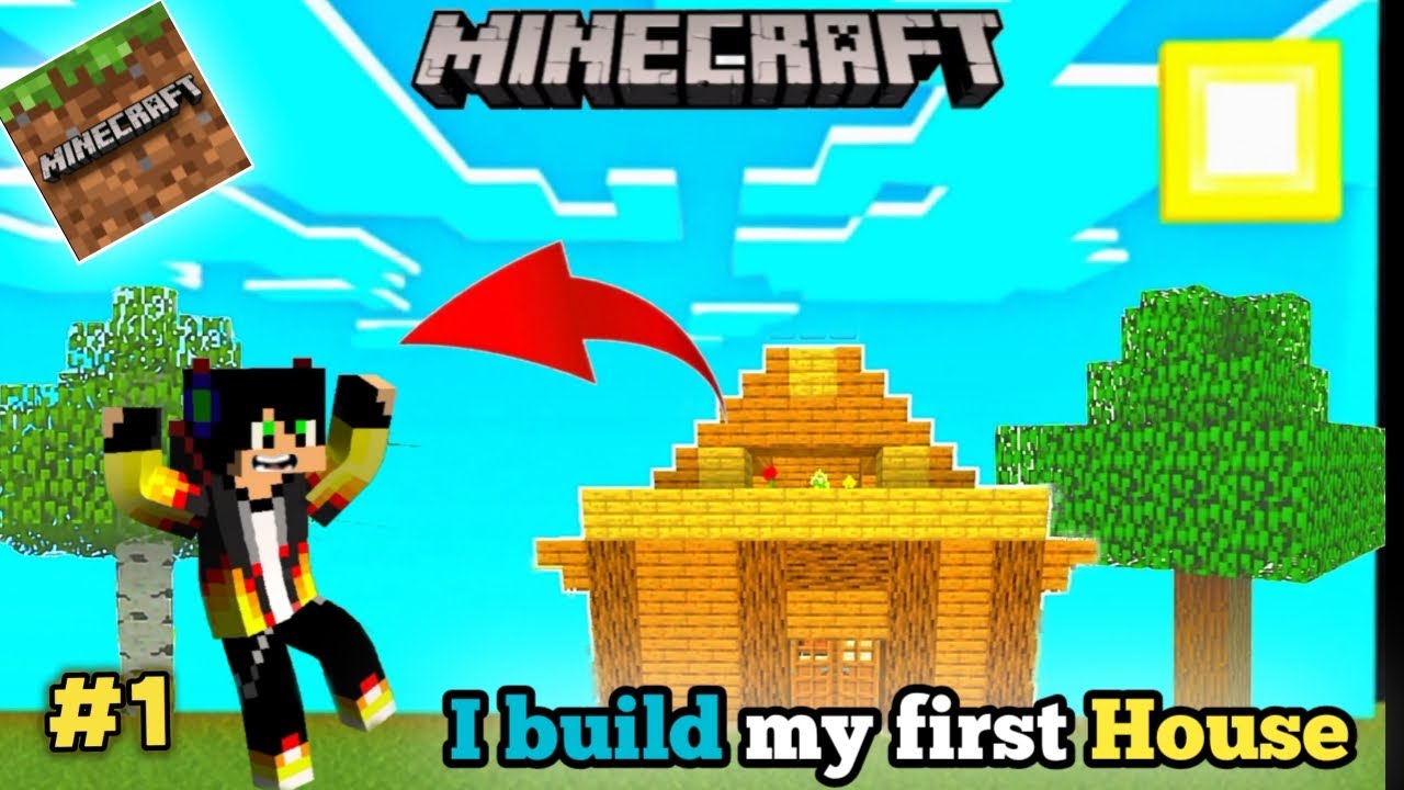 I BUILD MY FIRST HOUSE #1|| MINECRAFT GAMEPLAY KRISH AND KUNNU DON ...