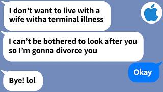 【Apple】My husband told me to "drop dead" after my terminal diagnosis but...