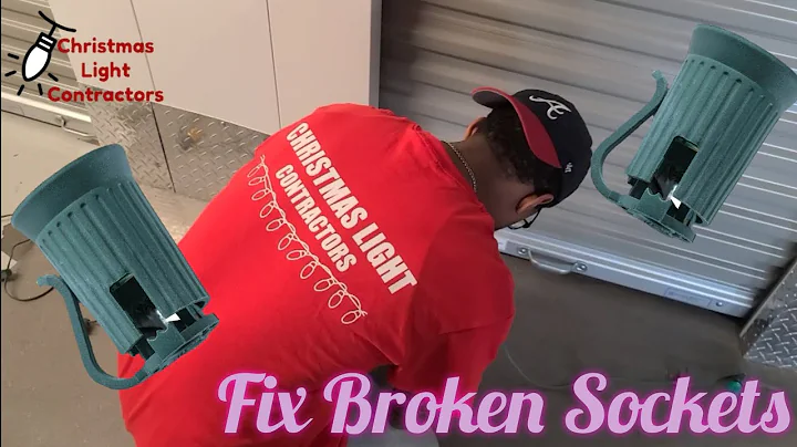 How to DIY replace broken Christmas Light Sockets on SPT1 cord