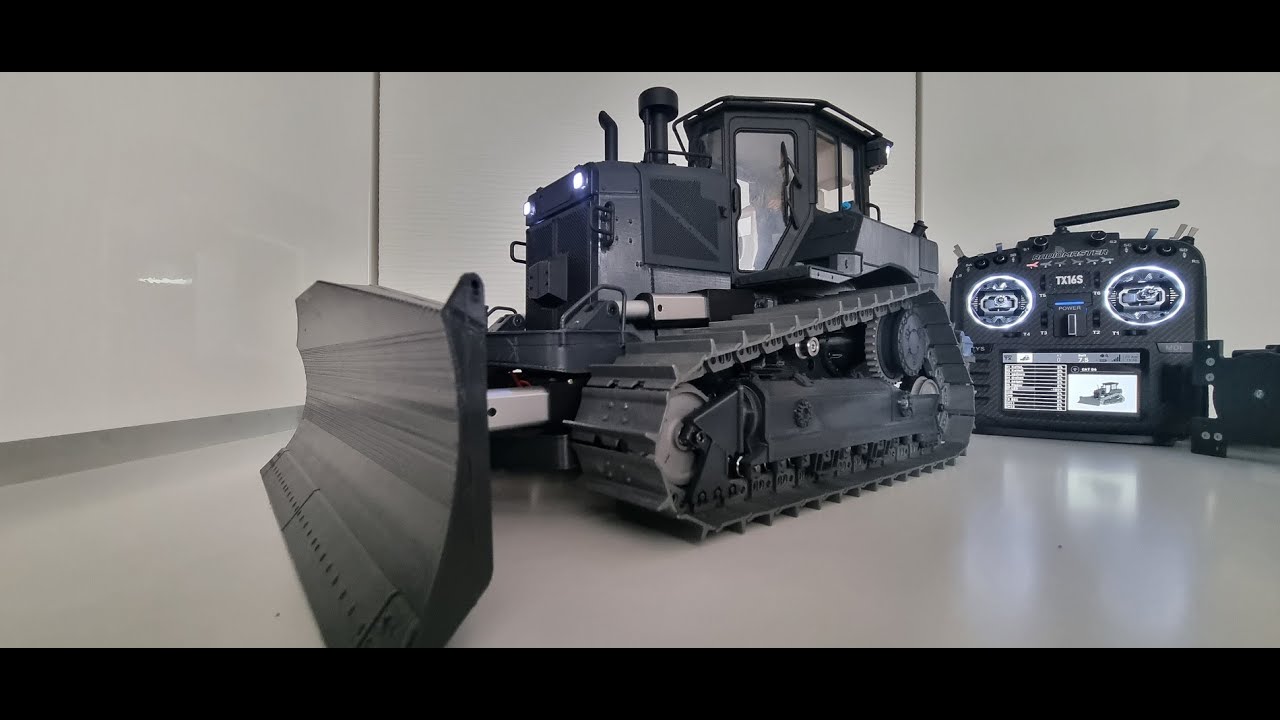RC Dozer 3D print - CAT D6 Black Beauty 1:14.5