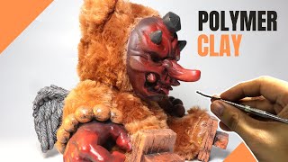 Oni Art Doll | Polymer Clay Sculpting Tutorial | How to use super sculpey firm
