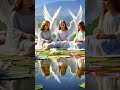 Angels on Water Surface 3d animation #shortsfeed #ytshorts #shortvideo #shorts #short