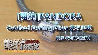 [開箱]PANDORA Oxidised Sterling Silver 銀灰手鍊#590702OX