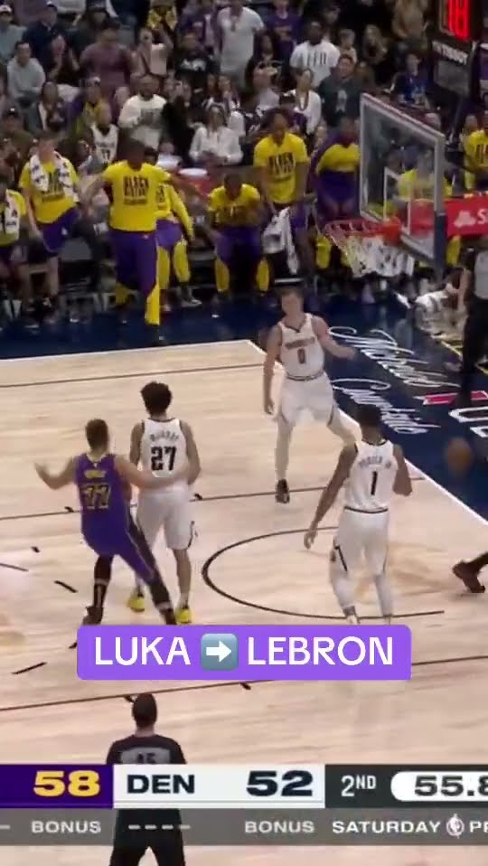 LUKA LOBS IT TO LEBRON ?
