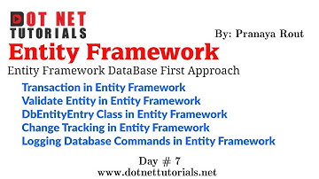 Transactions in Entity Framework | Validate Entity  | DbEntity Entry Class | Change Tracking