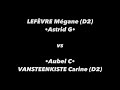 Tennis de table 4me provinciale e lige aftt  lefvre mgane d2 vs vansteenkiste carine d2