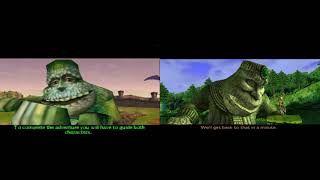 Dinosaur Planet prototype vs Star Fox Adventures Cutscene comparison