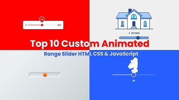 Top 10 Custom Animated Range Slider Using HTML CSS & JavaScript | Range Slider Using html and css