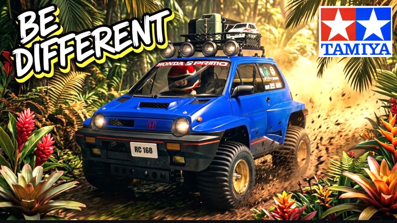 How to off-road a Tamiya Honda City Turbo RC car - YouTube