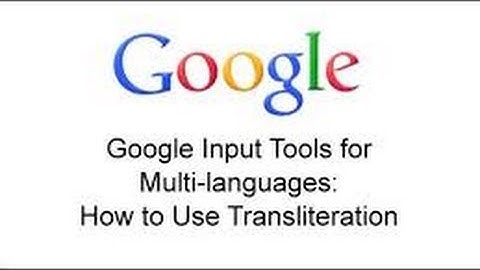 Google Input Tools