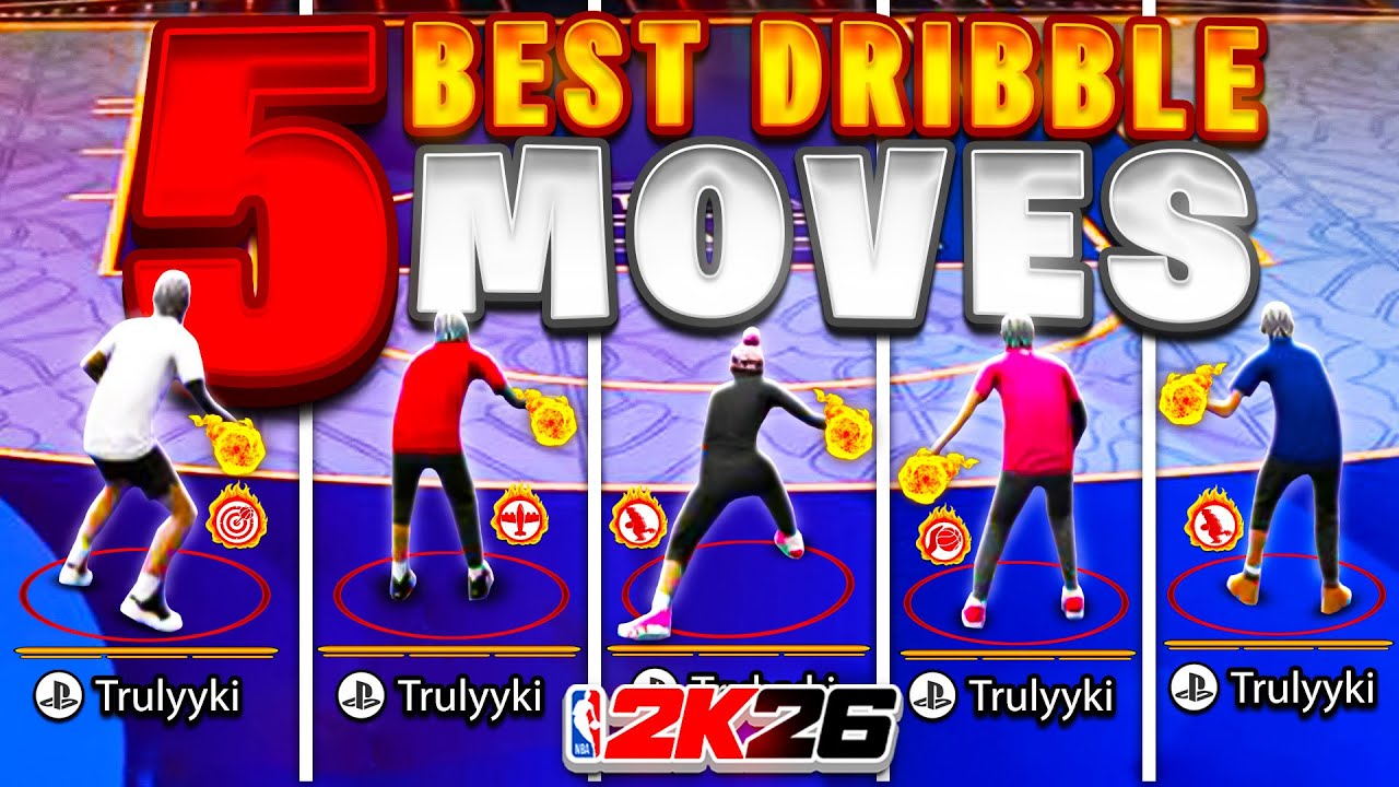 5 ЛУЧШИХ ПРИЕМОВ ДРИББЛА, ЧТОБЫ ОТКРЫТЬСЯ В NBA 2K26!!
