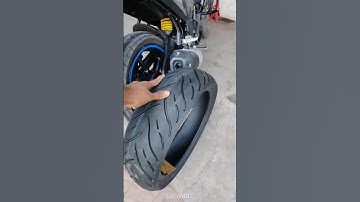 Yamaha FZ16 tyre 150/60R17 | tyre upgrading 🤞 #bikeride #yamaha #fz #mrf