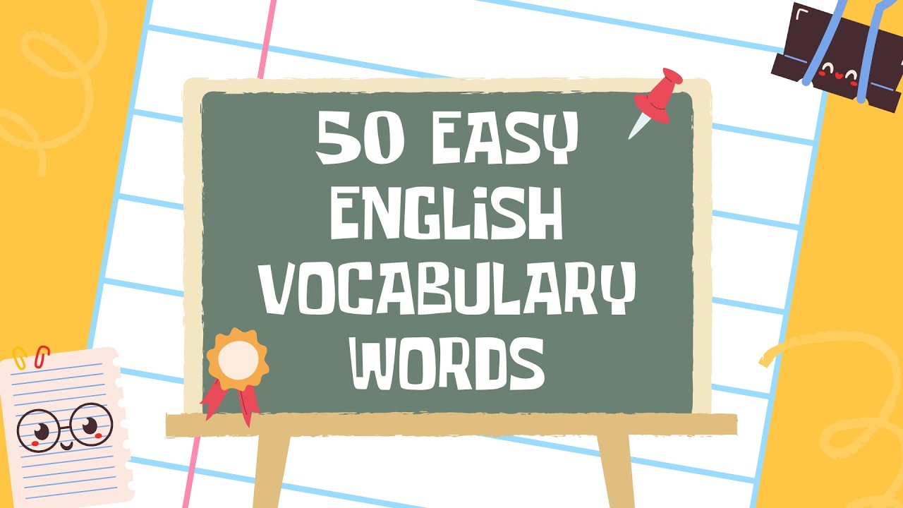 🌈 Learn 50 Easy English Vocabulary Words for Kids | Fun English Learning | Wondersprout Kids