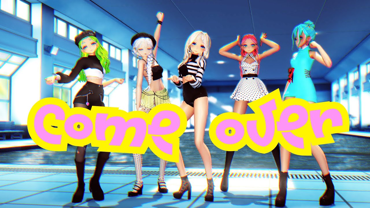 [MMD]LE SSERAFIM (르세라핌) 'Come Over'  [5p Motion DL]