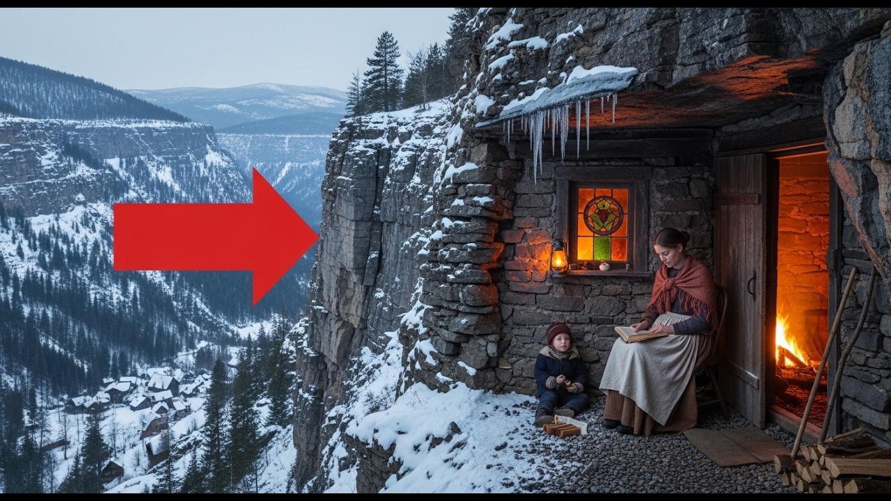 L'unica opzione era la grotta sulla scogliera — incinta, scolpì la roccia e creò un nido per i figli