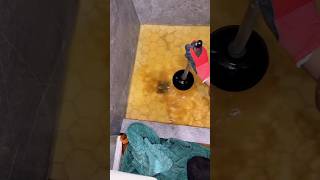 WARNING: TOILET BACKUP IN SHOWER #plumbing #cloggeddrain