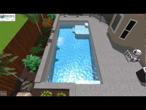 3D swimming pool design