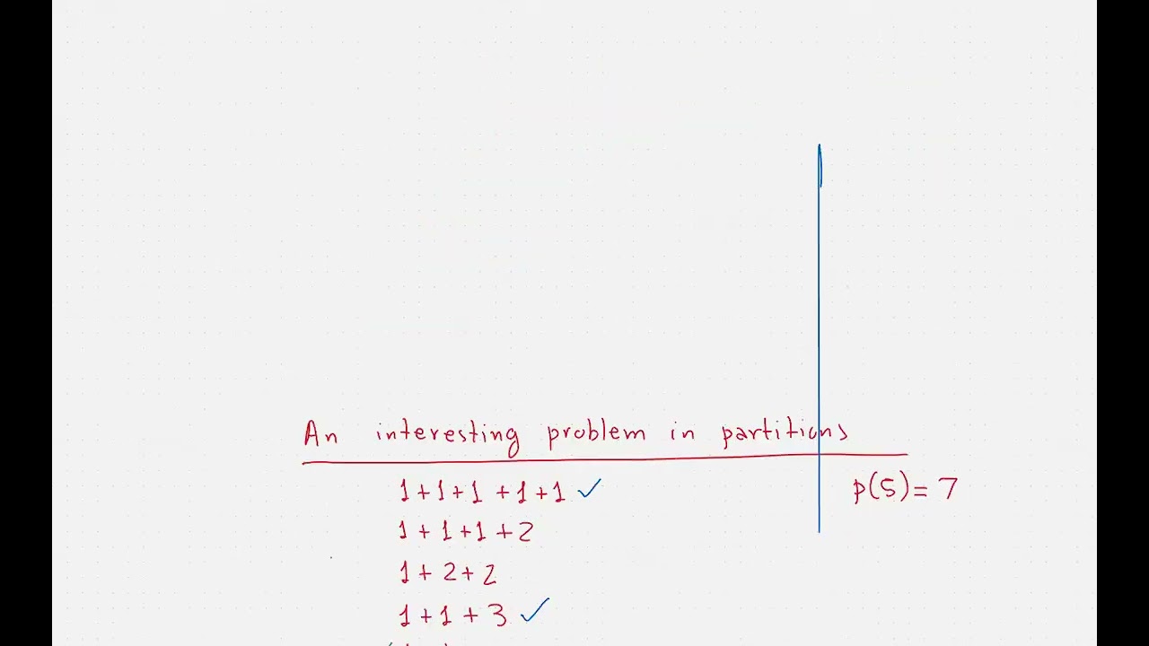 Project Jacobi Triple Product Identity - 03 - A Problem In Partitions