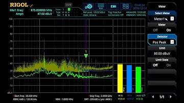 Interactive Measurements - RIGOL RSA5000 EMI