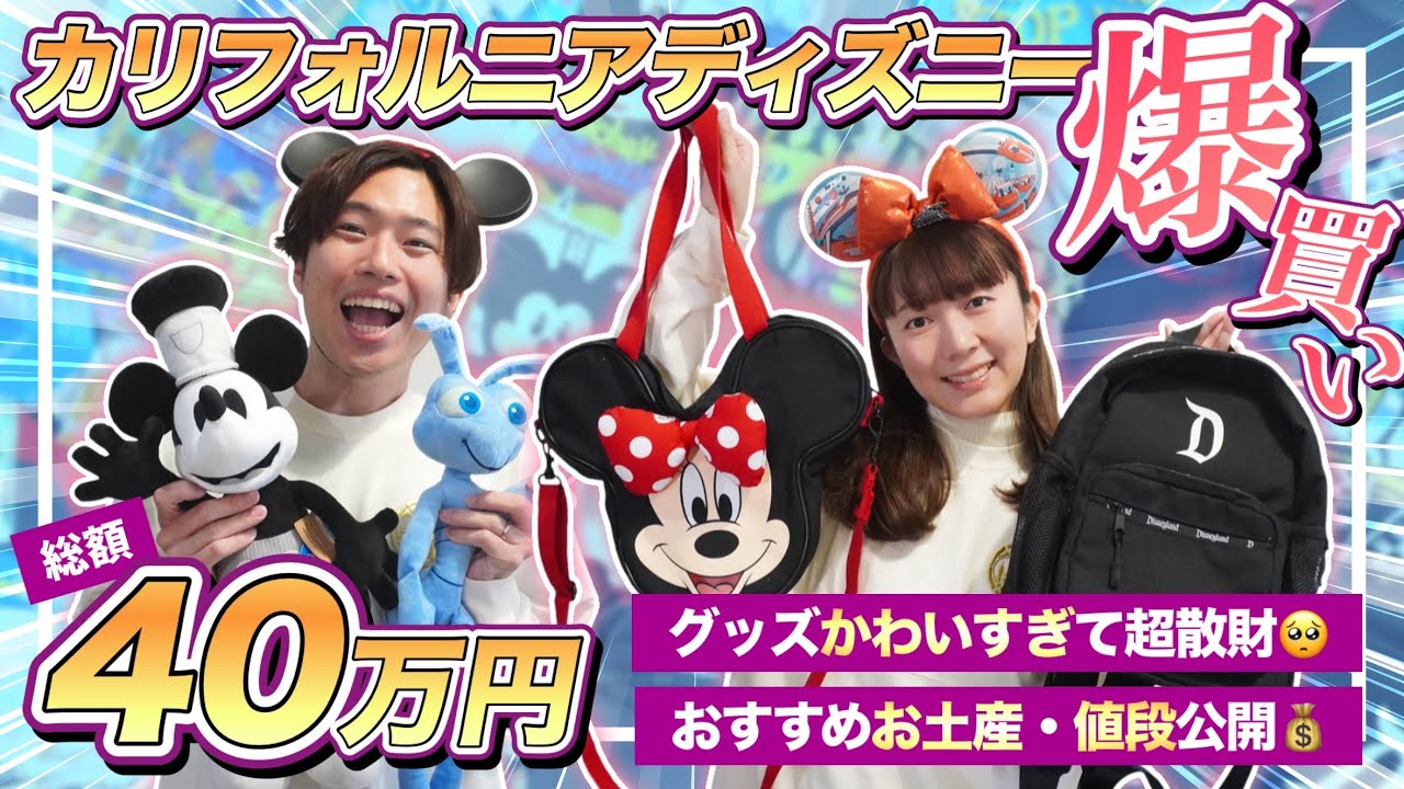 1品追加53年前のディズニーランド　ロスアンジェルス　グッズ Shopping Haul] I splurged on adorable Disney merchandise in