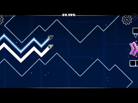 Electrodynamix layout by me (Easy Demon) | Geometry Dash